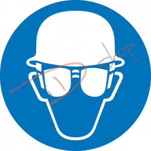 Použite ochranné okuliare a prilbu